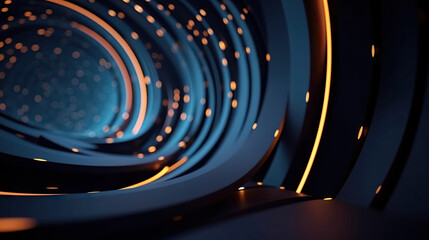 Modern digital abstract 3D background. Can be used in the description of network abilities, technological processes, digital storages, science, education, etc. Copy space