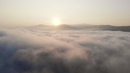 sunrise over the mountains