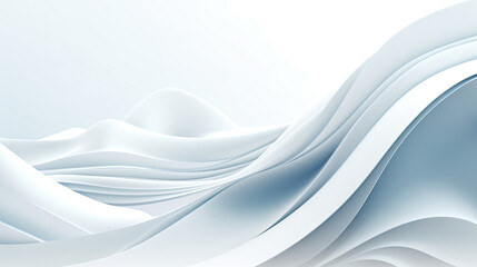 Obraz premium Background image smooth and easy waves white