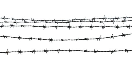 Barbed wire on transparent png