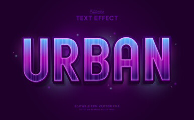 decorative editable urban text effect vector design
