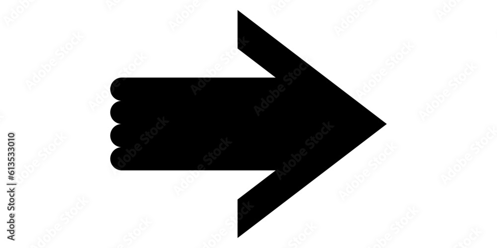 Poster black arrow icon. arrow sign for web design and mobile apps. modern speed arrow in flat style vector