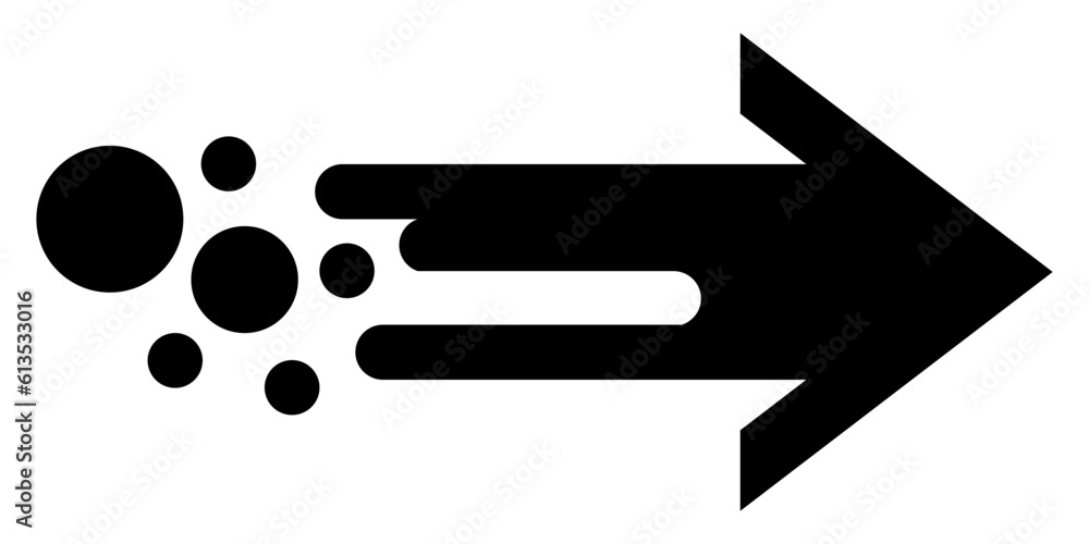 Poster black arrow icon. arrow sign for web design and mobile apps. modern speed arrow in flat style vector