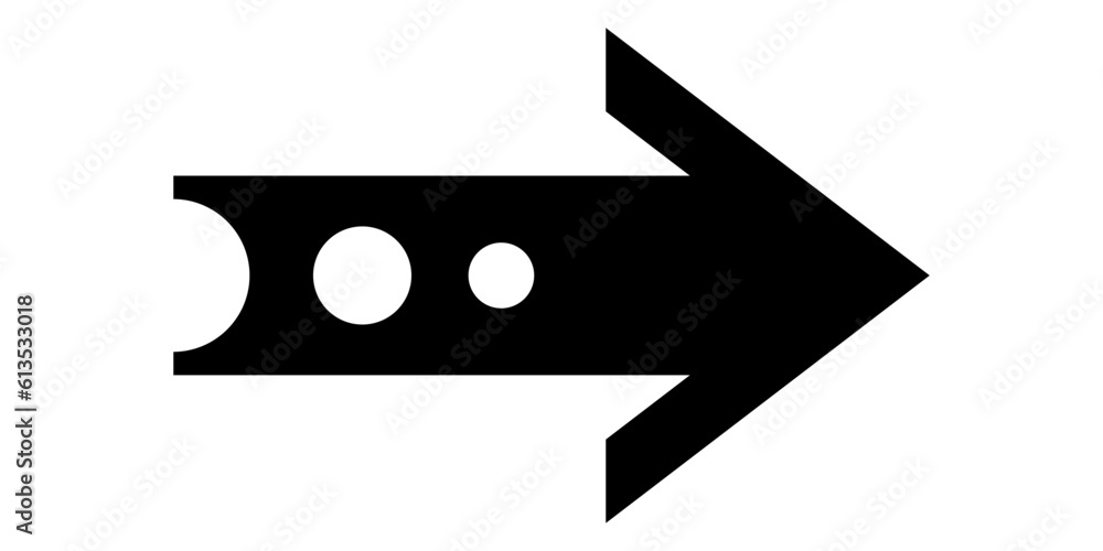 Poster black arrow icon. arrow sign for web design and mobile apps. modern speed arrow in flat style vector