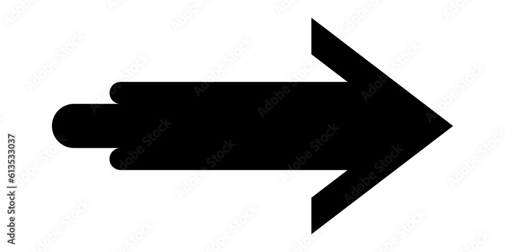 Poster black arrow icon. arrow sign for web design and mobile apps. modern speed arrow in flat style vector