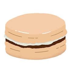 S’mores flavored macaron