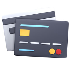 3d icon credit debit card , 3d financial render illustration