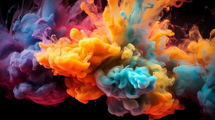 Obraz premium カラフルなデジタルアート【AI生成】