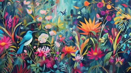 a secret garden motif