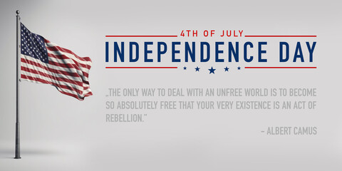 Independence day typography background