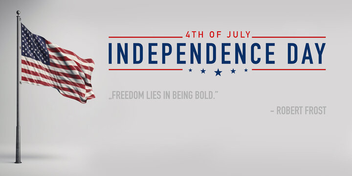Independence day typography background