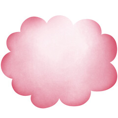 Single pink cloud for decorate