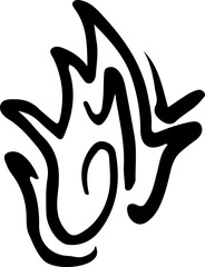 abstract hand drawn element