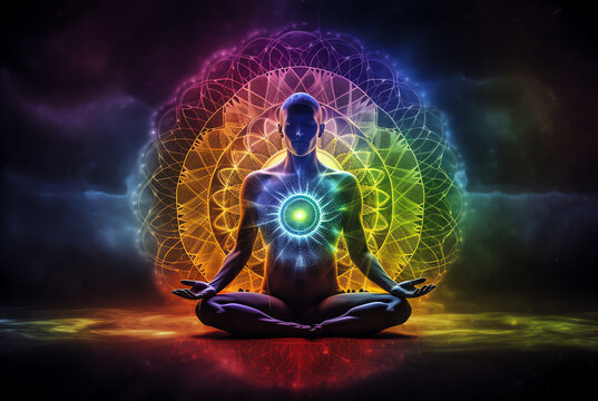 Yoga concept, I generated