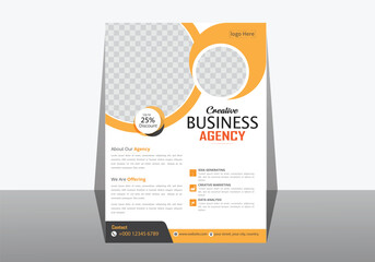 corporate business flyer design template