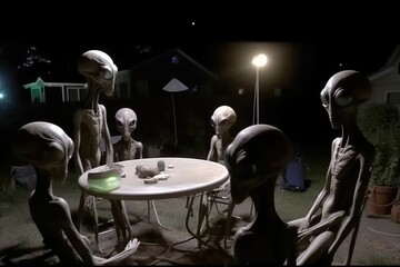 world ufo day, flying in space, Exploring extraterrestrial civilization, aliens, strangers, flying saucer, abduction, 2 July, green humans. unidentified flying objects