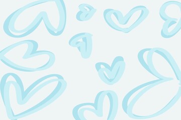 Fototapeta na wymiar realistic vector illustrations of blue heartwith withe background.