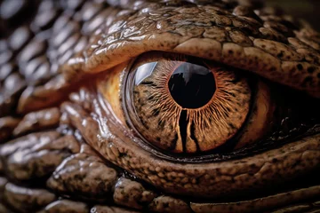 Fototapeten Close up of crocodile eye © Firn