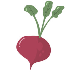 beetroot vegetable cute character design