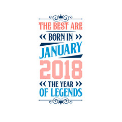 Best are born in January 2018. Born in January 2018 the legend Birthday