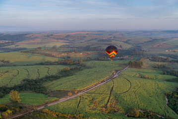 Hot air ballons in the sky