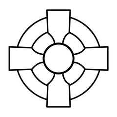 Irish cross icon