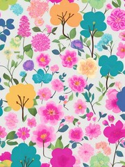 Fototapeta premium seamless floral pattern