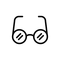 eyeglasses line icon