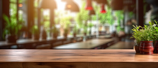 This stunning coffee shop photograph featuring a cozy shelf and table setup, perfect for a cafe or restaurant decor. The bokeh effect in the background adds a touch of magic to the scene