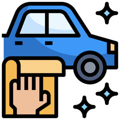 car service line icon,linear,outline,graphic,illustration