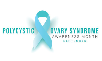 polycystic ovary syndrome awareness month. background, banner, card, poster, template. Vector illustration.