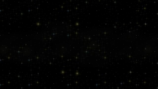 starts in space cartoon vector pixelized style background animation