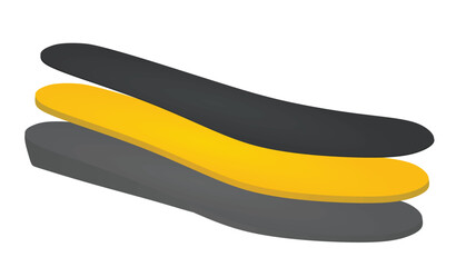 Shoe inserts layers. vector illustration