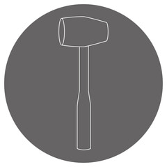 グレーバックのイラスト_アルミハンマー