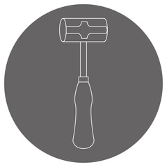 グレーバックのイラスト_両口ハンマー