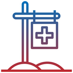 Obraz premium health clinic line icon,linear,outline,graphic,illustration
