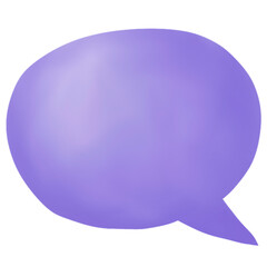 violet Speech Bubble