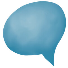 Blue Speech Bubble