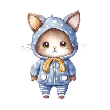 Cat in Pajamas