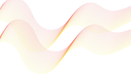 Abstract colorful glowing wave curved lines background. Abstract colorful red, yellow blend wave lines and technology background. Design used for banner, template, science, business and many more.