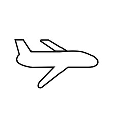 AIRPLANES icon silhouette design template vector