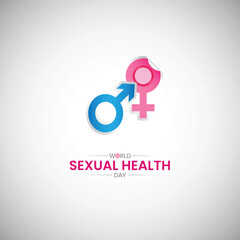 world sexual health day. sexual health creative concept vector illustration. 