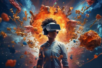 Abstract Realms Through Virtual Reality