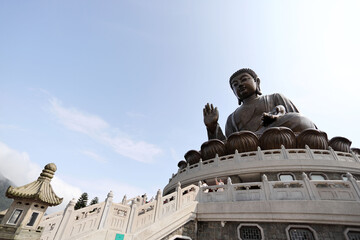 Naklejka premium Tian Tan Buddha