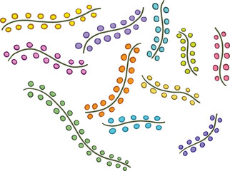 Group colorful line illustration