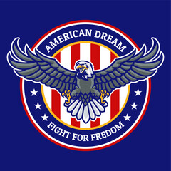 Eagle Badge of American Dream