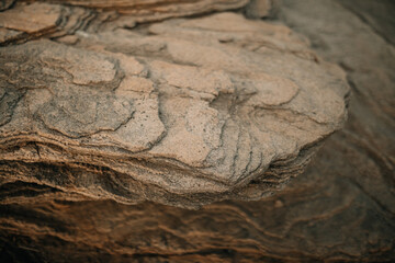 texture of a rocky stone from a beach in rio de janeiro