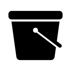 Bucket icon. Domestic bucket illustration
