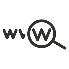 Magnifying glass search button icon. Search bar illustration