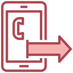 phone line icon,linear,outline,graphic,illustration